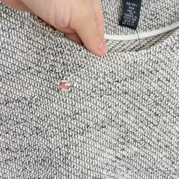 Kenneth Cole XS Gray Tweed Knit Top - Picture 5 of 8